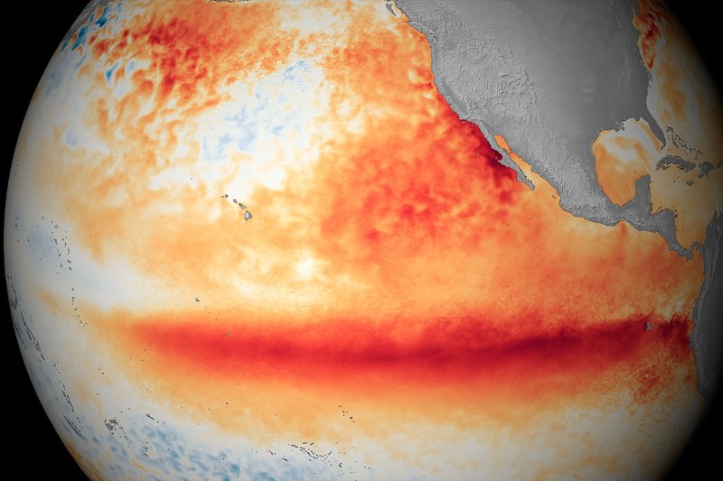 Massive El Niño sweeping globe is now the biggest ever recorded