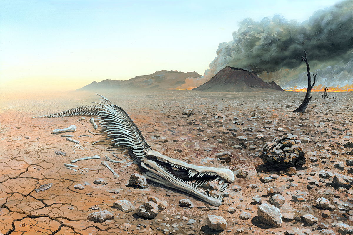 The Mass Extinction That Might Never Have Happened New Scientist   C0303632 Triassic Jurassic Extinction Illustration Spl 